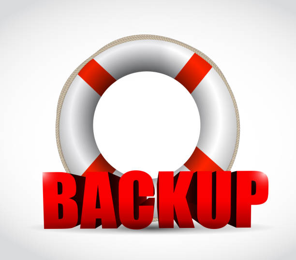 lifesaver backup zeichen illustration design - backup buoy life belt backups stock-grafiken, -clipart, -cartoons und -symbole