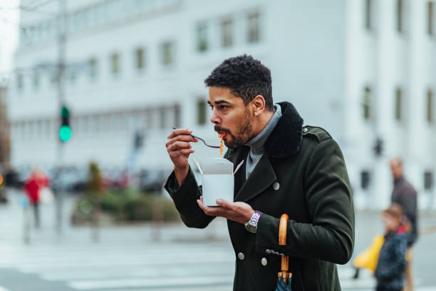 istock Break for snack outdoors during rainy day 1304942615