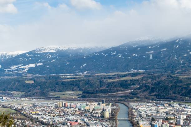 istock Innsbruck in Austria from above 1304943417
