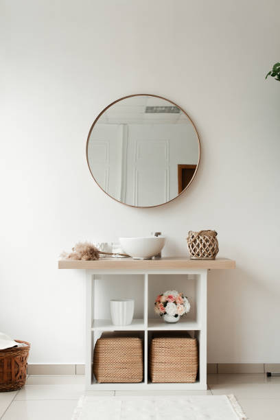 istock interior details with mirror. minimalism style in decor 1304943457