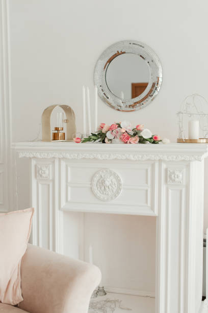 istock white table for indoor plants. fresh flowers in the interior. 1304943558