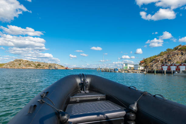 Out with the Rib in the archipelago of Gothenburg, Sweden.