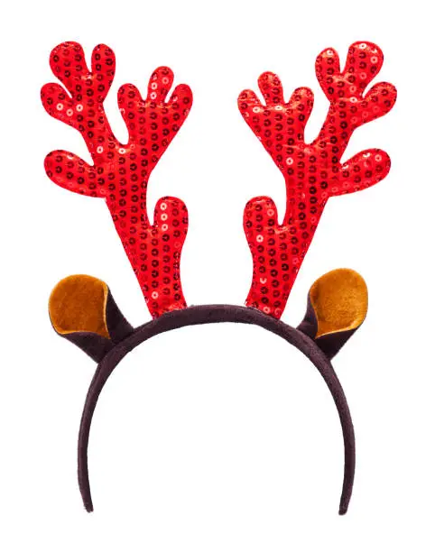 Photo of Christmas Reindeer Antlers Costume Headband