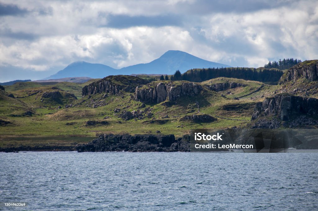 Landscape in Oban photographed in Scotland, in Europe. Picture made in 2019 Argyll and Bute Stock Photo