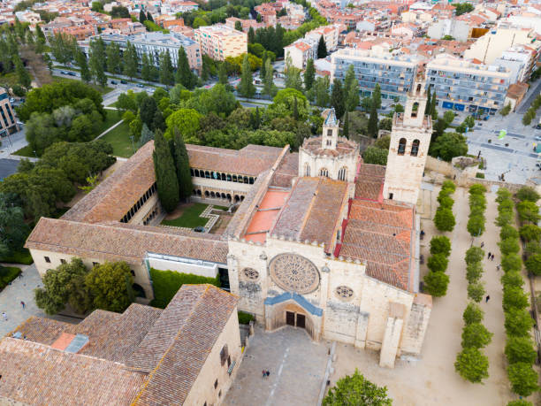 istock Benedictine abbey in Sant Cugat del Valles, Spain 1304971243