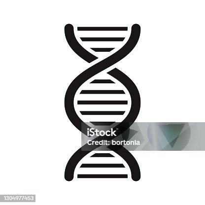istock DNA Science Glyph Icon 1304977453