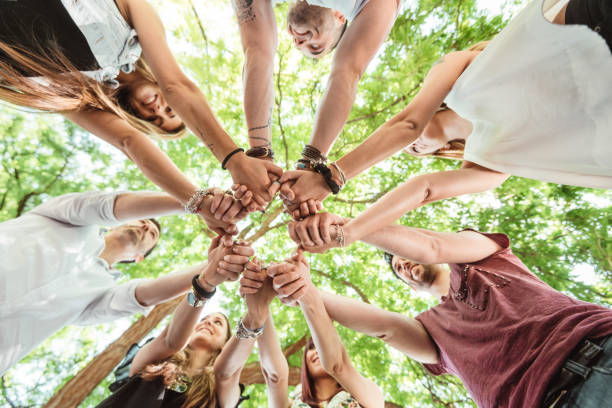 istock people all together connected in the park 1304978482