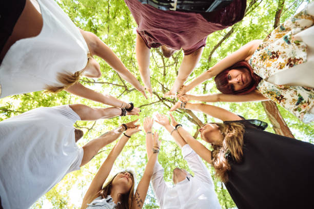 istock people all together connected in the park 1304978563