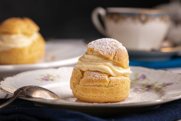 istock Vanilla cream puffs, for a snack 1304978970