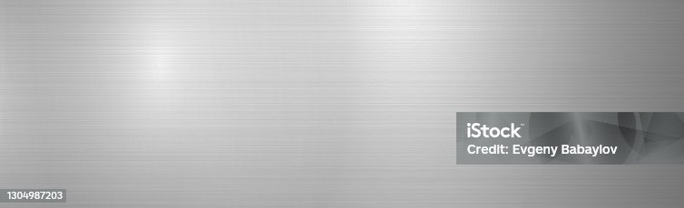 istock Silver metal texture with glare 1304987203