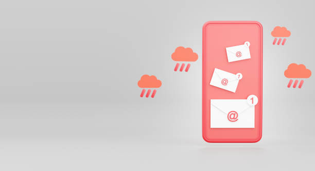 istock 3d render of email or electronic envelope on smartphone concept 1304998639
