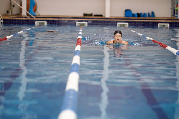 istock Portraits of swimmers training 1305000278
