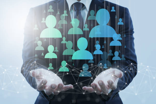 istock Digital marketing and customers on internet. 1305004887