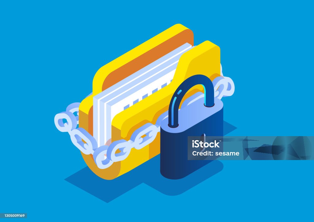Folder Data Security Data Protection File Security And Access ...