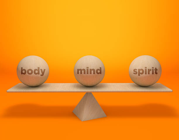 istock 3d spirit, body, mind, background yellow 1305013221