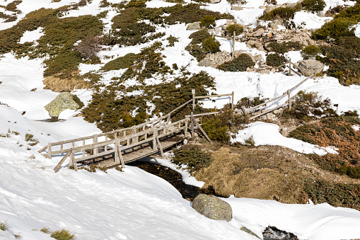 On the way up to the Peñalara glacier circus area, in the Guadarrama mountains of Madrid