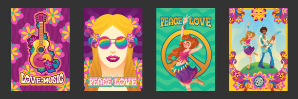3,100+ Hippie Woman Stock Illustrations, Royalty-Free Vector