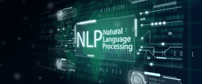 Concepto de tecnología de computación cognitiva de procesamiento de lenguaje natural PNL. photo