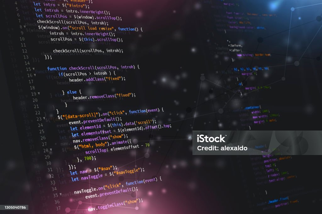 Javascript Web Developing Background Stock Illustration - Download ...