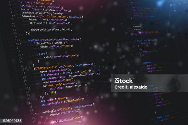 Javascript Web Developing Background Stock Illustration - Download ...