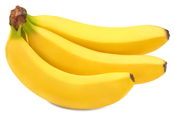 istock fresh banana isolated on white background. exotic. tropical. clipping path 1305040981