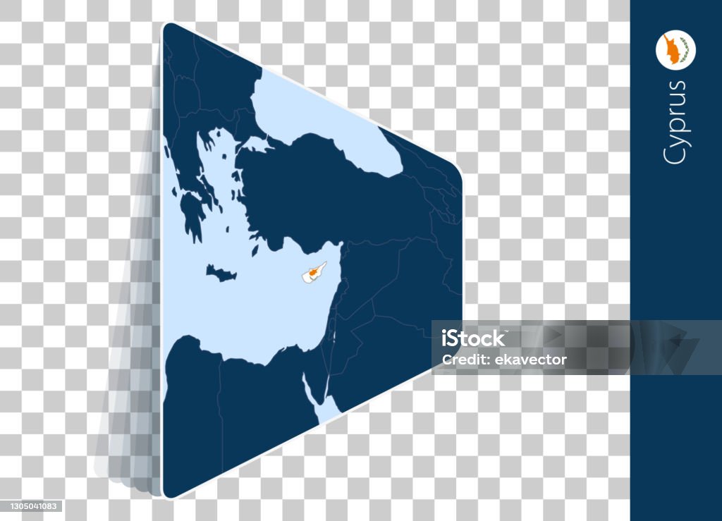 Cyprus Map And Flag On Transparent Background Stock Illustration Cyprus Map And Flag On Transparent Background Stock Illustration