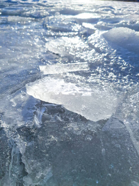 istock A piece of ice on an icy surface 1305046941