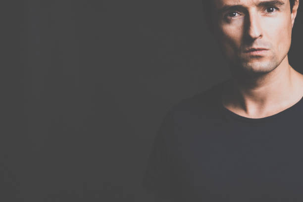 istock Young man suffering from anxiety, depression due to social seclusion, isolation 1305048902