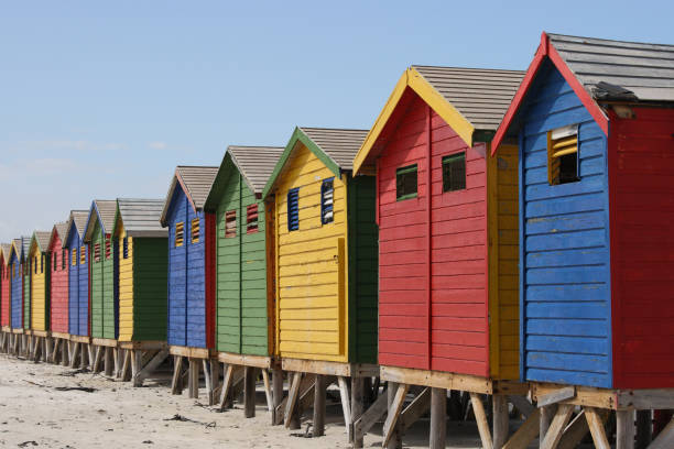 istock beach huts, Muizenberg, Cape Town, False Bay, South Africa 1305052310