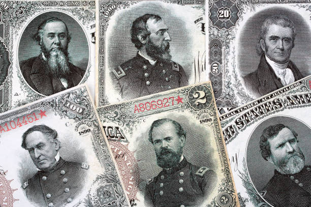 istock US Treasury Notes - USA currency issued in 1890 1305052519