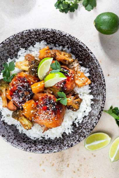 istock teriyaki chicken and broccoli stir fry with rice 1305056603