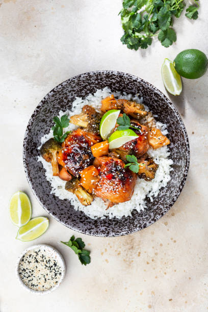 istock teriyaki chicken and broccoli stir fry with rice 1305056621