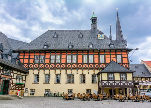 Wernigerode Town Hall on Market square, Germany