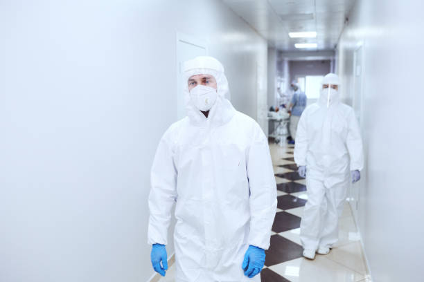 istock Doctors in uniforms at the corridor 1305060937