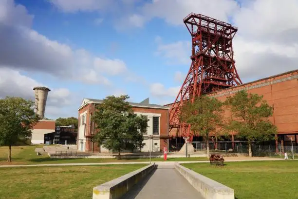 Gelsenkirchen, Germany. Industrial heritage of Ruhr region. Zeche Consolidation - former coal mine.
