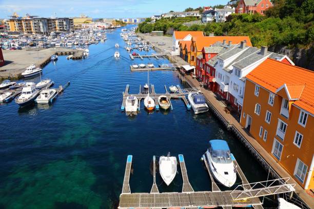 Norway - Haugesund Haugesund city, Norway. Summer view of boats in Haugaland district of Norway. haugaland photos stock pictures, royalty-free photos & images