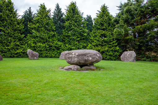 A stone circle in town Kenmare, Ireland