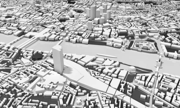 istock 3d map of London 1305064877