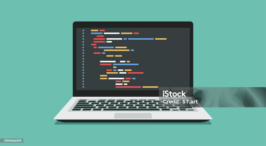Computer Software With Programming Coding Stock Illustration - Download ...