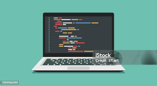 Computer Software With Programming Coding Stock Illustration - Download ...