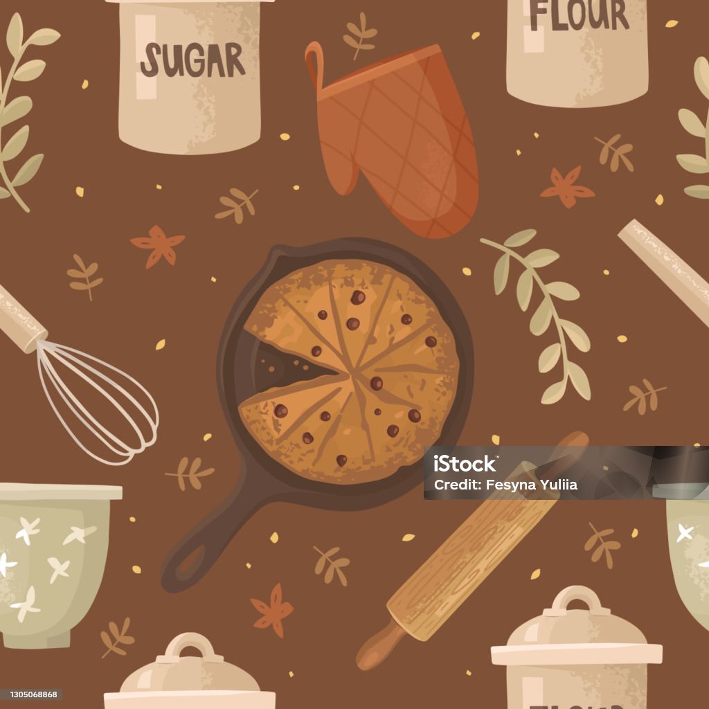 Coking Pattern Cooking Pattern Stock Illustration - Download Image Now - Autumn, Spice ...