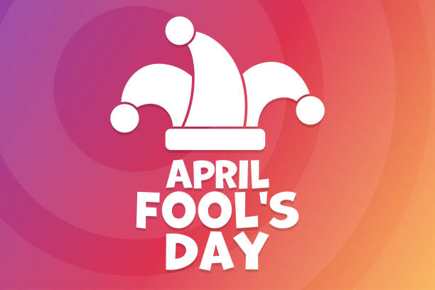 April Fool's Day. Holiday concept. Template for background, banner, card, poster with text inscription. Vector EPS10 illustration. April Fool's Day. Holiday concept. Template for background, banner, card, poster with text inscription. Vector EPS10 illustration fool stock illustrations