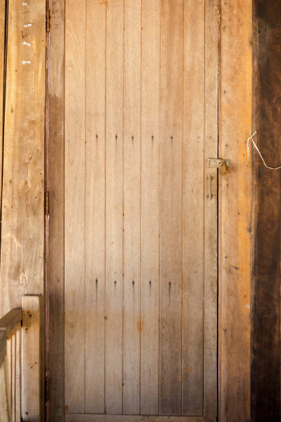 Old wooden door