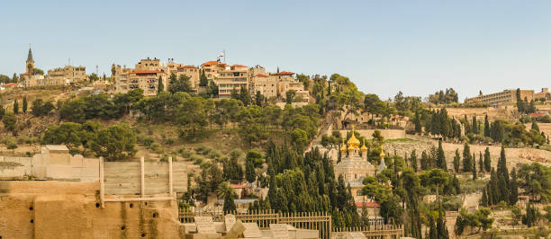 istock Muslim Cemetery and Olives Mount, Jerusalem City 1305081577