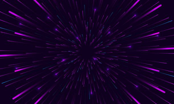 Speed lights abstract background. Fast movement hyper speed vector background. Motion lines abstract futuristic vector background. Speed lights abstract background. Fast movement hyper speed vector background. Motion lines abstract futuristic vector background. zoom effect stock illustrations