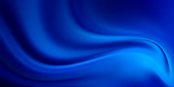 istock Blue flow background. Wave water Liquid shape color backdrop. Trendy Art design 1305093605