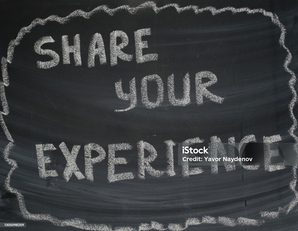 Share Your Experience Storytelling Stock Photo