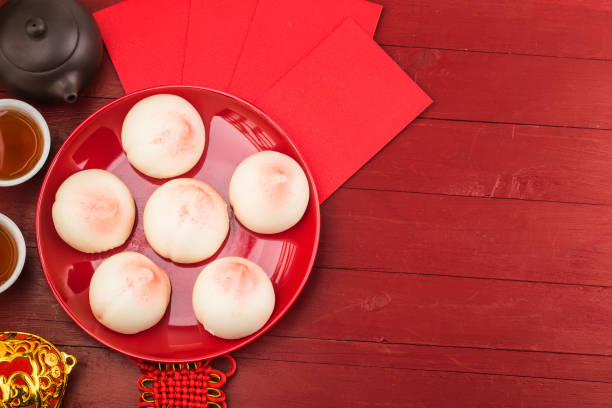 istock A peach-shaped birthday bun known as the Longevity Peach.Chinese specialty pastry 1305100422
