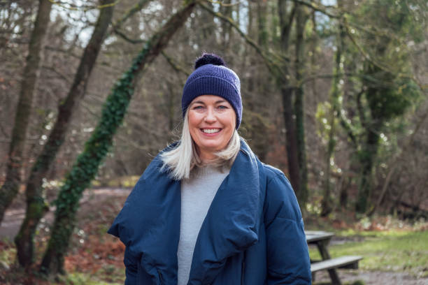 istock Mature Woman on a Winters Walk 1305100631