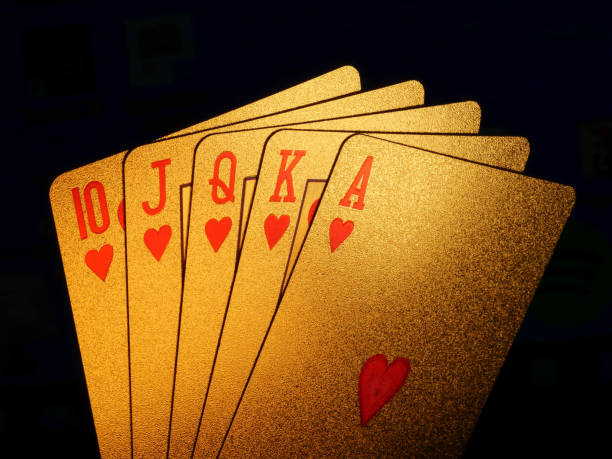 istock Golden Poker Blackjack playing cards 1305106249